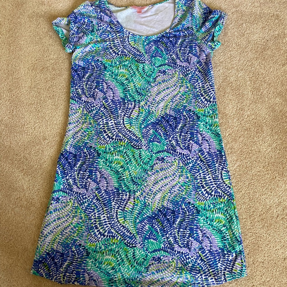 Lilly Pullitzer Tammy Dress  Blue Current Fantasea
